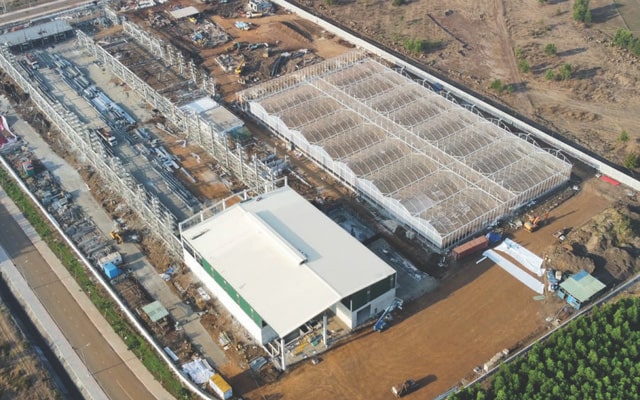Công trường xây dựng nhà máy thứ hai của Entobel tại tỉnh Bà Rịa – Vũng Tàu 