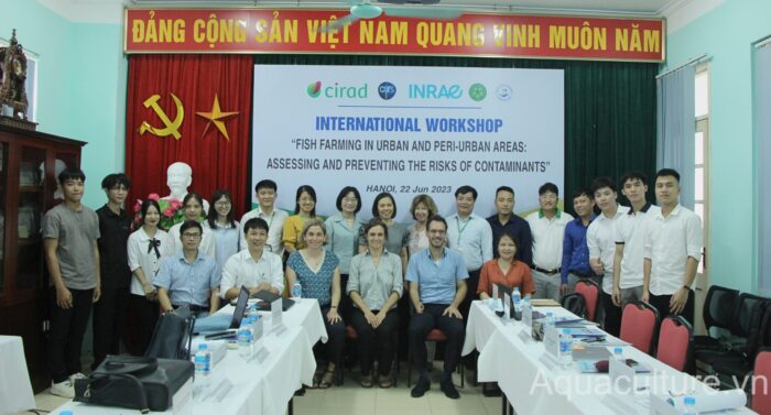 Toàn cảnh buổi hội thảo được tổ chức tại Khoa Thủy sản, Học viện Nông nghiệp Việt Nam, ngày 22/6/2023