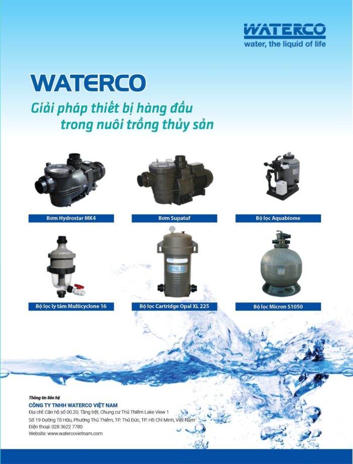 Waterco: Giải pháp thiết bị hàng đầu trong nuôi trồng thủy sản
